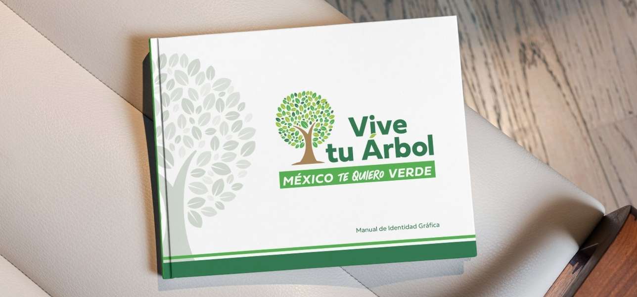 Portada del manual de identidad gráfica de Vive tu Árbol.